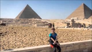 Пирамиды на плато Гиза  Каир  Египет  Фотослайд