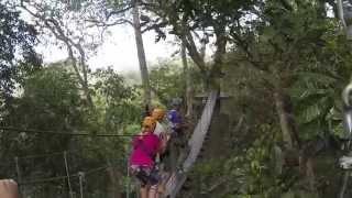 Flight of the Gibbon Pattaya zipline. Полет гиббона в Паттайе видео